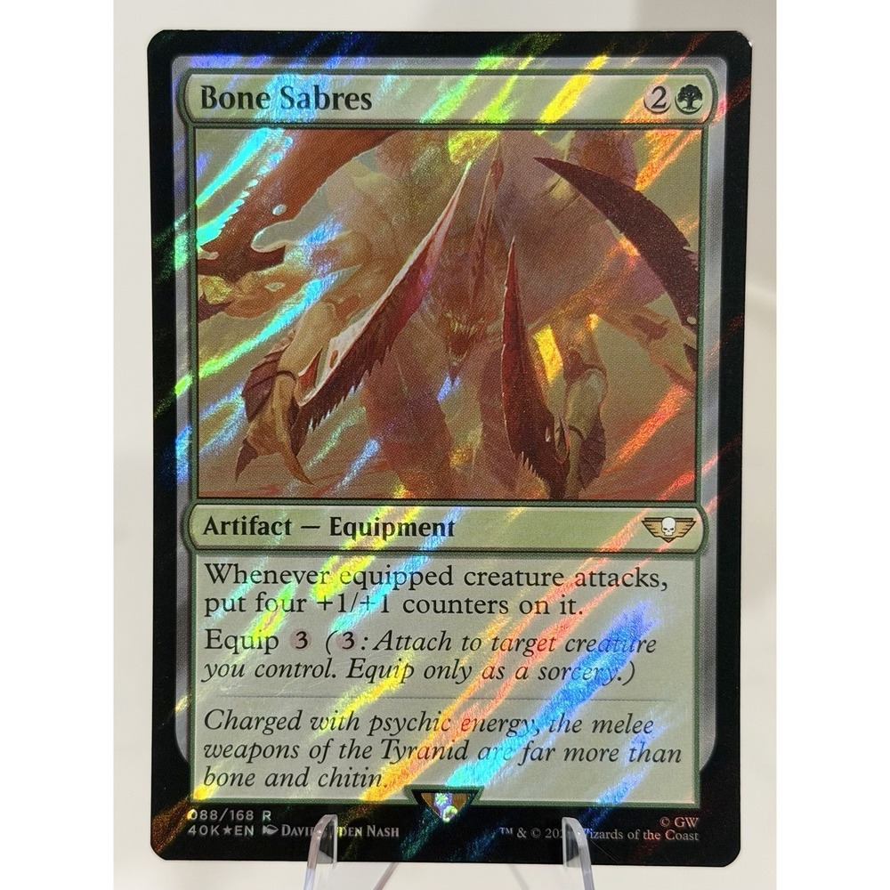 MTG Universes Beyond: Warhammer 40,000 Bone Sabres (Surge Foil) #088/168 TCG 40k